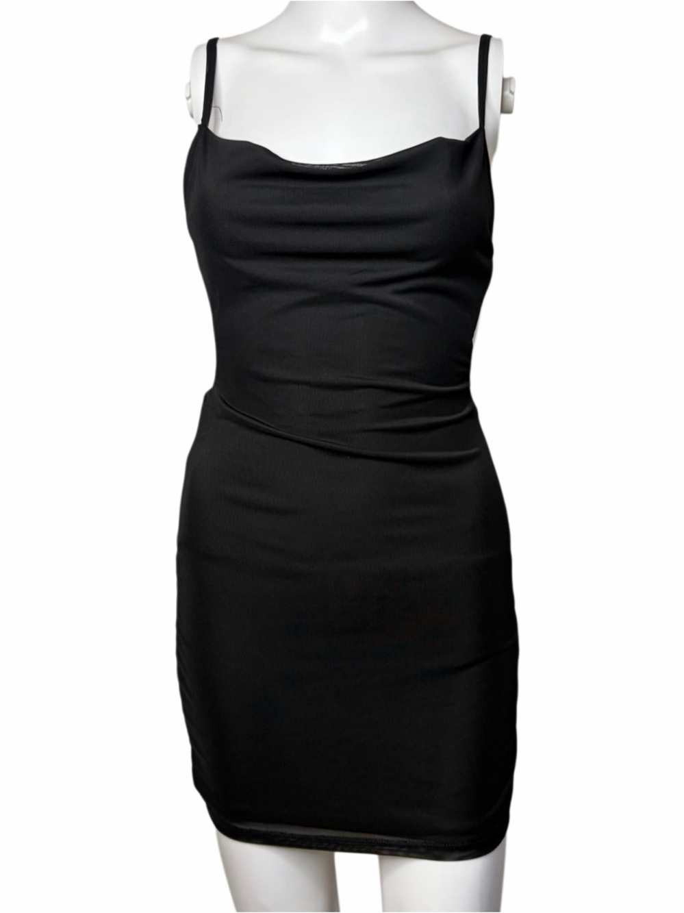 Garage Classic Black Cowl Neck Slip Dress Size XS